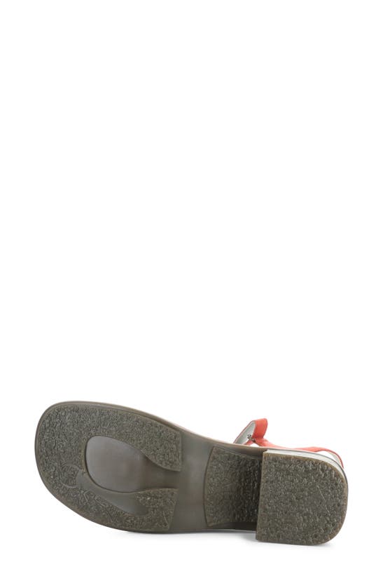 Shop Fly London Exie Ankle Strap Sandal In Red Idra