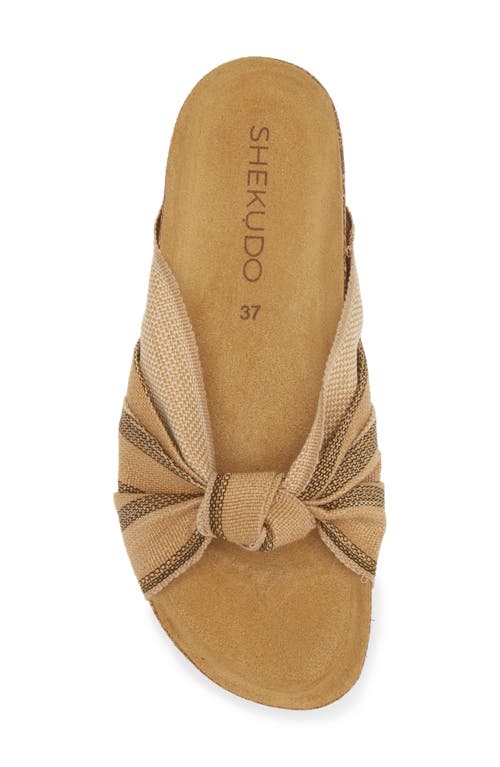 Shop Shekudo Bahia Knot Slide Sandal In Neutral