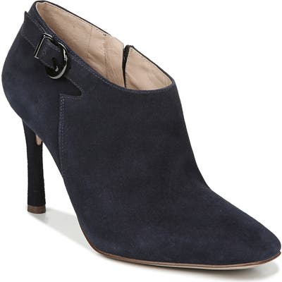 27 Edit Penny Square Toe Buckle Bootie- Blue