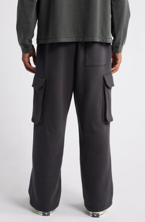 Bp. Fleece Cargo Pants In Black Faded