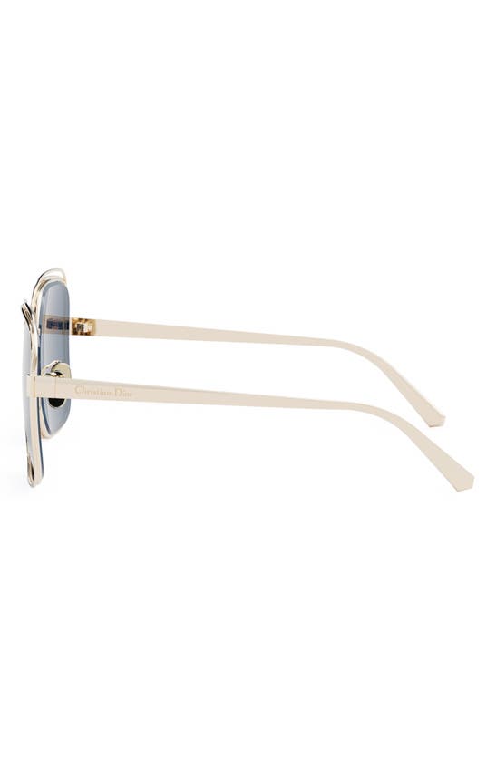 Dior Fil S1u Sunglasses In Shiny Gold Dh / Blue