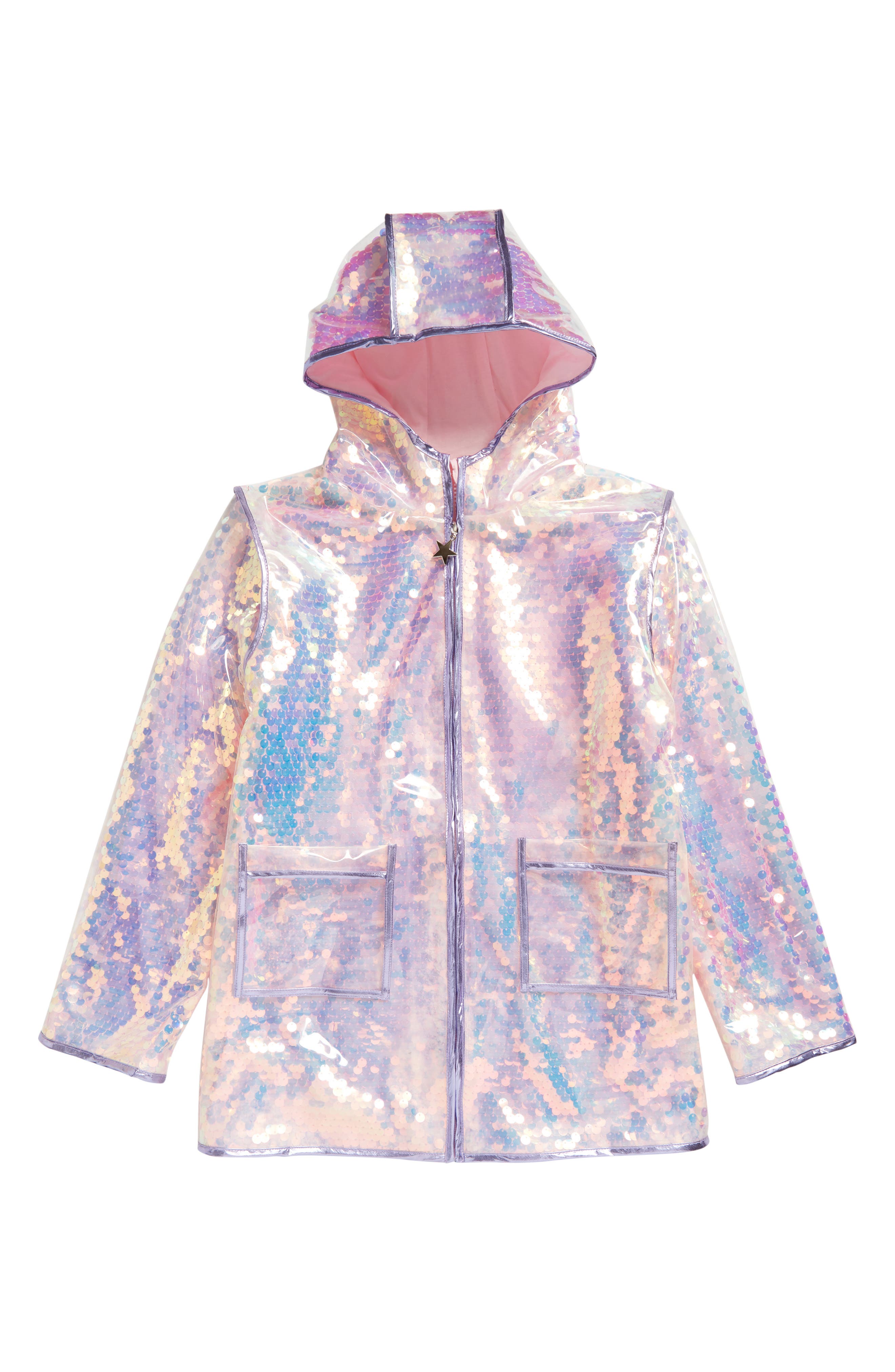 sequin raincoat