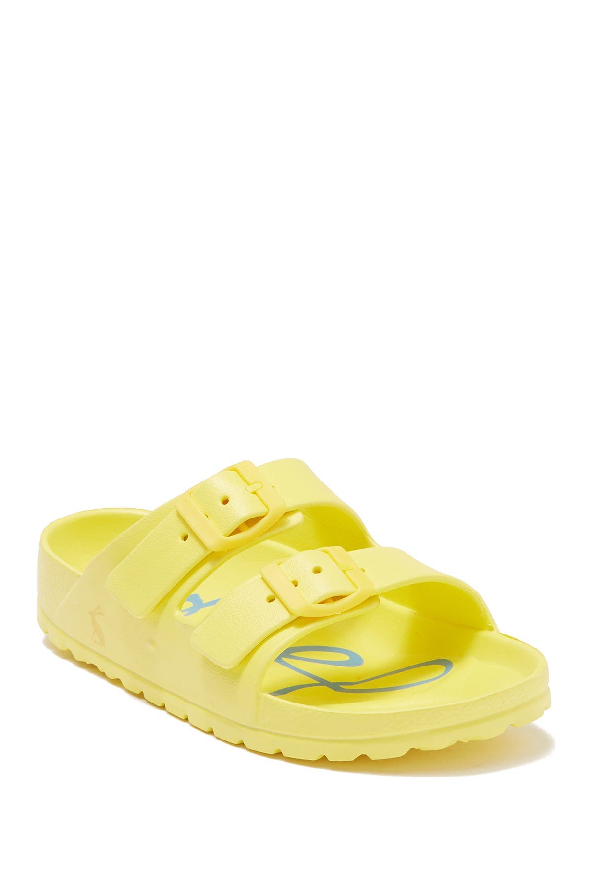 Joules Shore Buckle Slide Sandal In Yellow