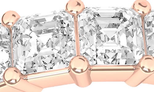Hautecarat Lab Created Diamond Eternity Ring In Rose Gold