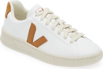 【VEJA】Urka Sneakers White Camel Veja Urca Sneakers In White And Camel Leather And Suede