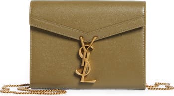 Only 118.00 usd for YVES SAINT LAURENT Monogram Grain Leather Card Case  Beige Online at the Shop