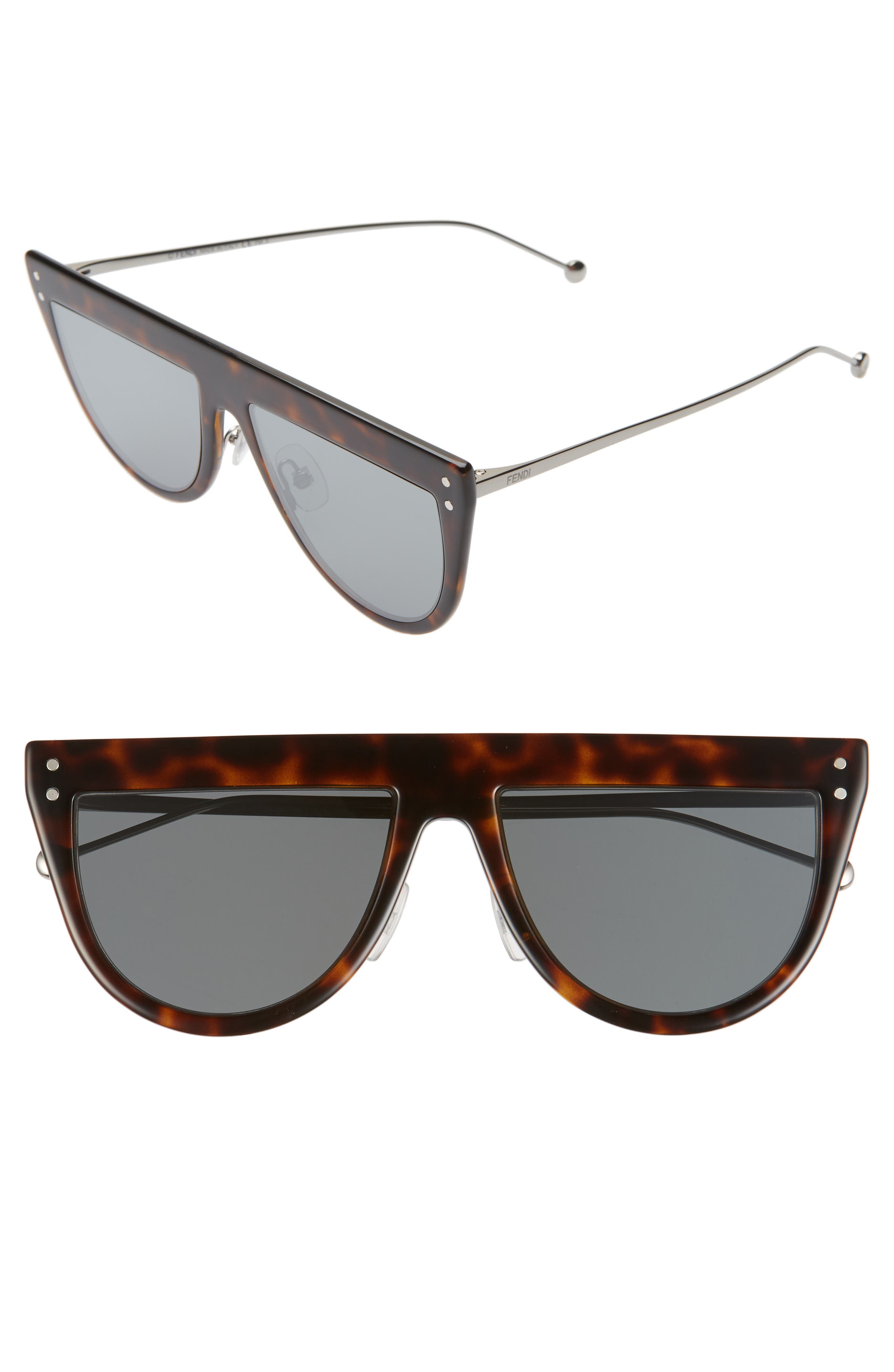 fendi 55mm flat top sunglasses