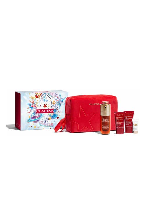 Shop Clarins Double Serum & Super Restorative Anti-aging Skincare Set $234 Value In No Color