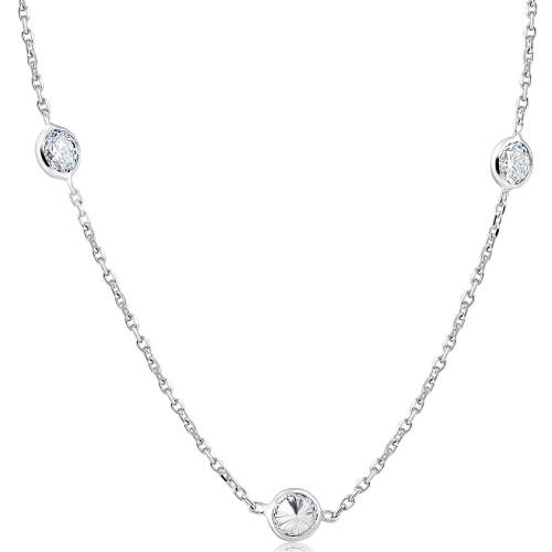 Bliss Diamond 2 Ct Diamonds By The Yard Necklace 14k White Gold Lab Grown Diamond In 14k White Gold