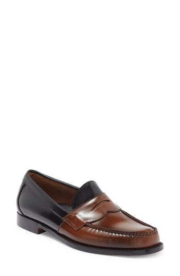 G.h.bass Logan Colorblock Penny Loafer In Brown