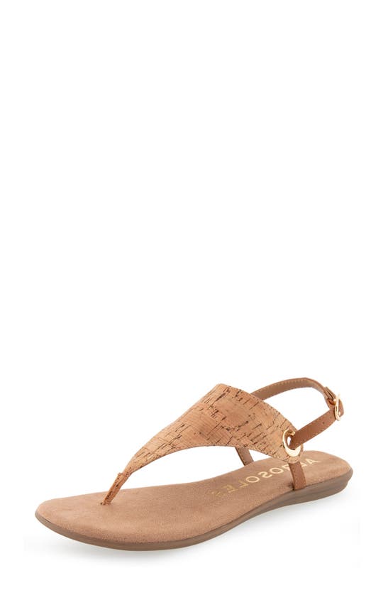 Shop Aerosoles Conclusion Slingback Sandal In Cork Combo