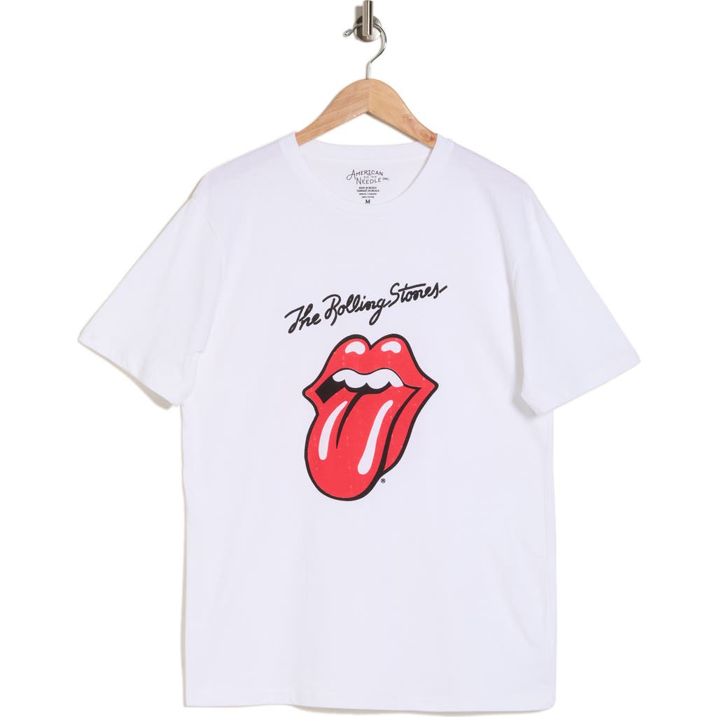 AMERICAN NEEDLE AMERICAN NEEDLE ROLLING STONES COTTON GRAPHIC T-SHIRT