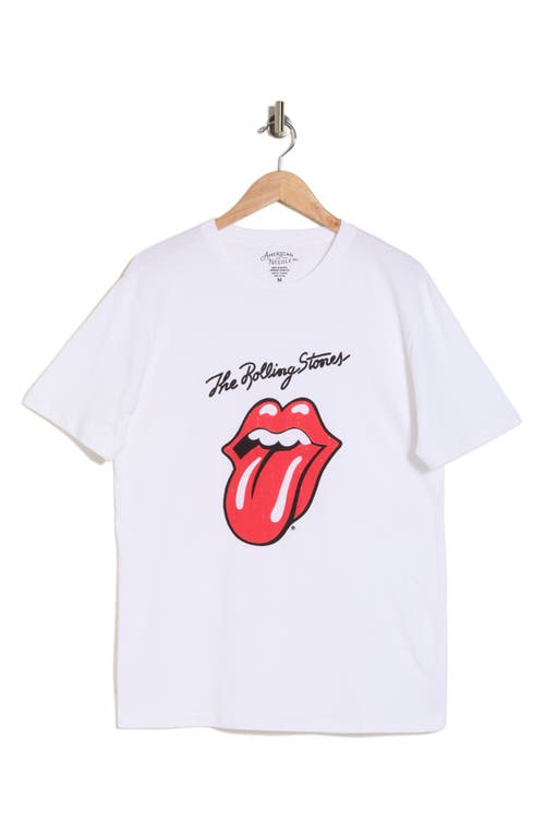 AMERICAN NEEDLE AMERICAN NEEDLE ROLLING STONES COTTON GRAPHIC T-SHIRT 