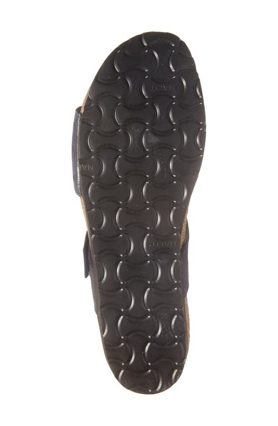 Naot Anabel Wedge In Navy Nubuck