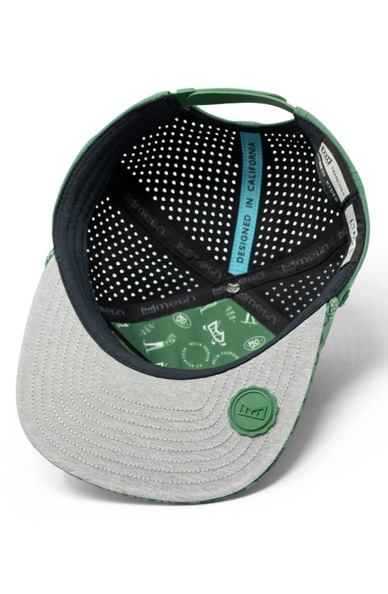 Shop Melin Trenches Links Hydro Performance Trucker Hat In Green Argyle