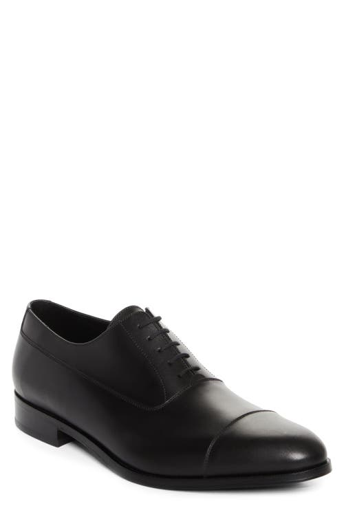 Shop Jm Weston West Cap Toe Derby In Black