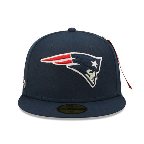 Men's New Era x Alpha Industries Navy New England Patriots Alpha 59FIFTY Fitted Hat