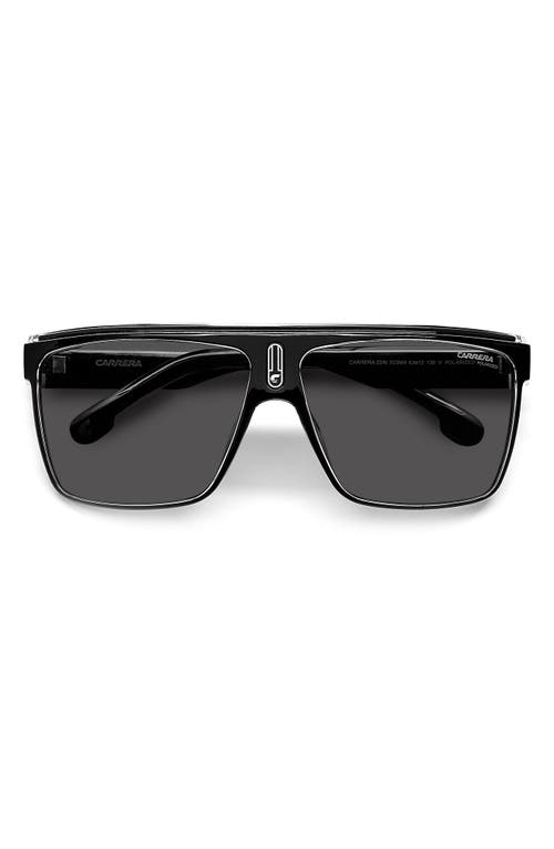 Carrera Eyewear Flat Top Gradient Sunglasses in Black /Gray Polarized