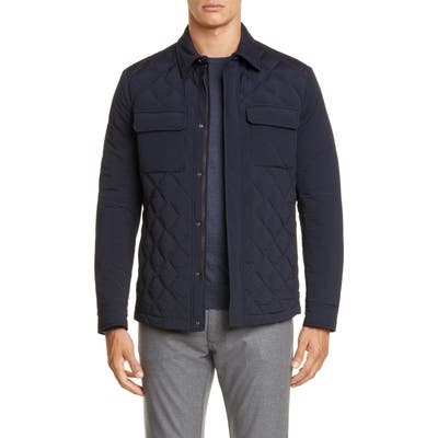 Ermenegildo Zegna Quilted Down Jacket, 2 US / 5 R - Blue