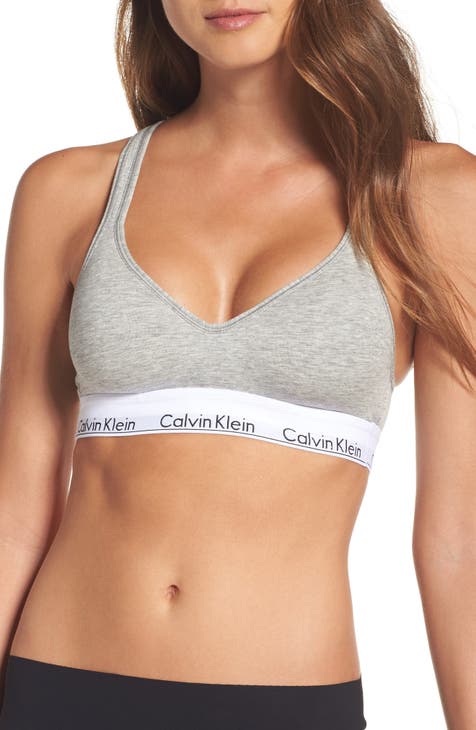 Calvin Klein Women'S Modern Cotton Unlined Wireless Bralette, Grey