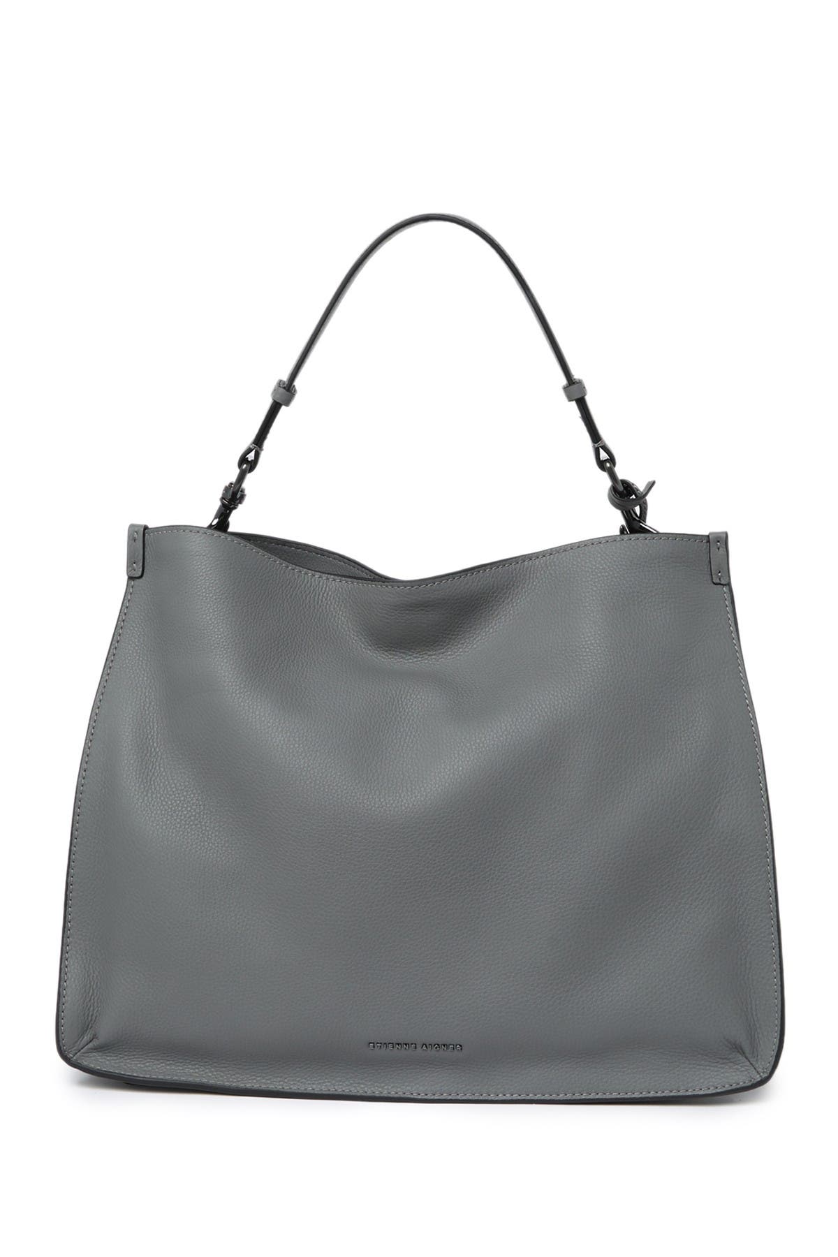 Etienne Aigner Eitenne Aigner Alexandra Leather Hobo In Slate