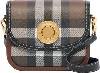 Burberry check canvas online crossbody bag