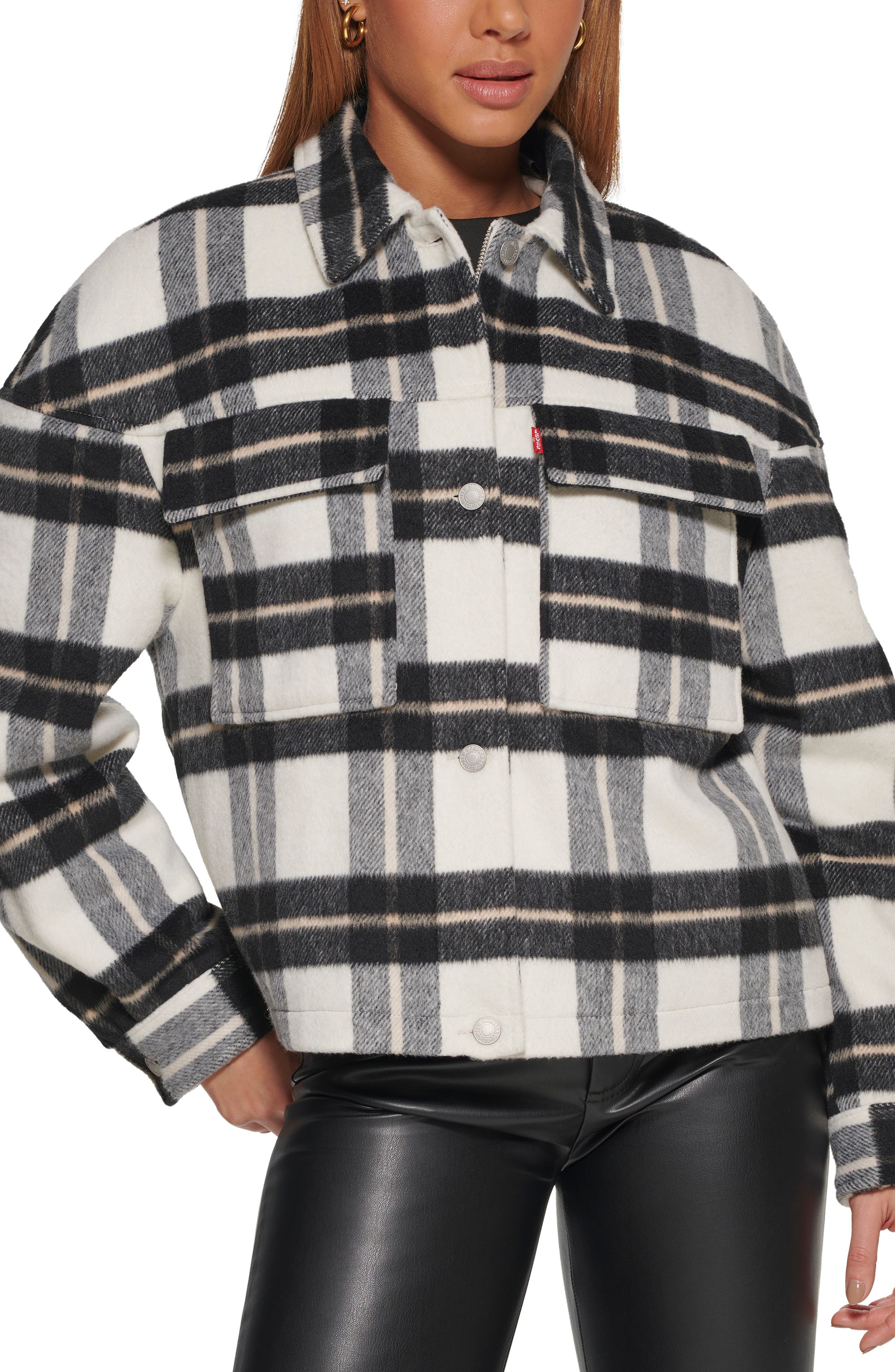 Quilt Lined Plaid Fleece Jacket | Nordstrom