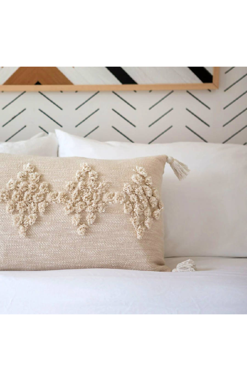 Shop Bit Of Meraki Viha Throw Pillow In Natural