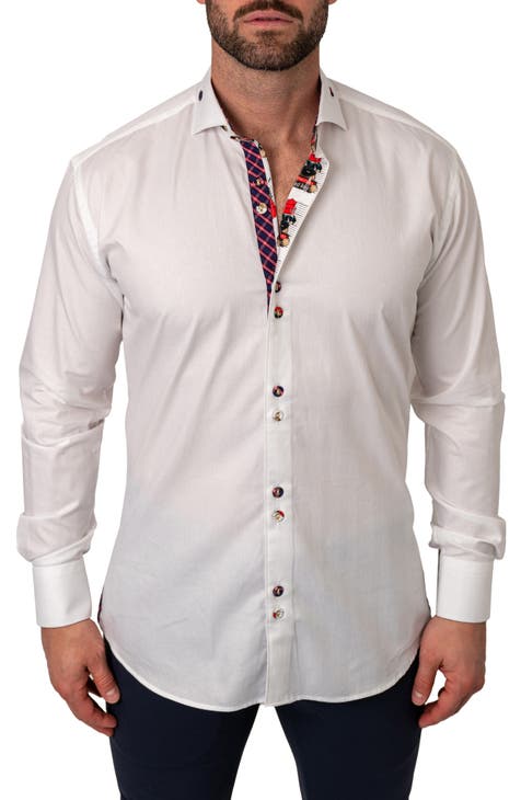 Tommy Bahama Men's Tommy Bahama White Louisville Cardinals Coconut Point  Palm Vista IslandZone Camp Button-Up Shirt