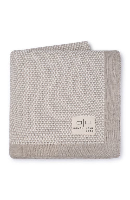 Domani Home Stipple Baby Blanket in Taupe 