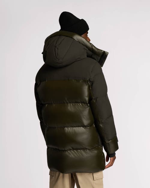 Alpenhaus Verenfeld Heavyweight Puff Parka With Removable Hood In Moss