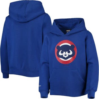 Outerstuff Youth Royal Chicago Cubs Cooperstown Collection Retro Logo  Pullover Hoodie