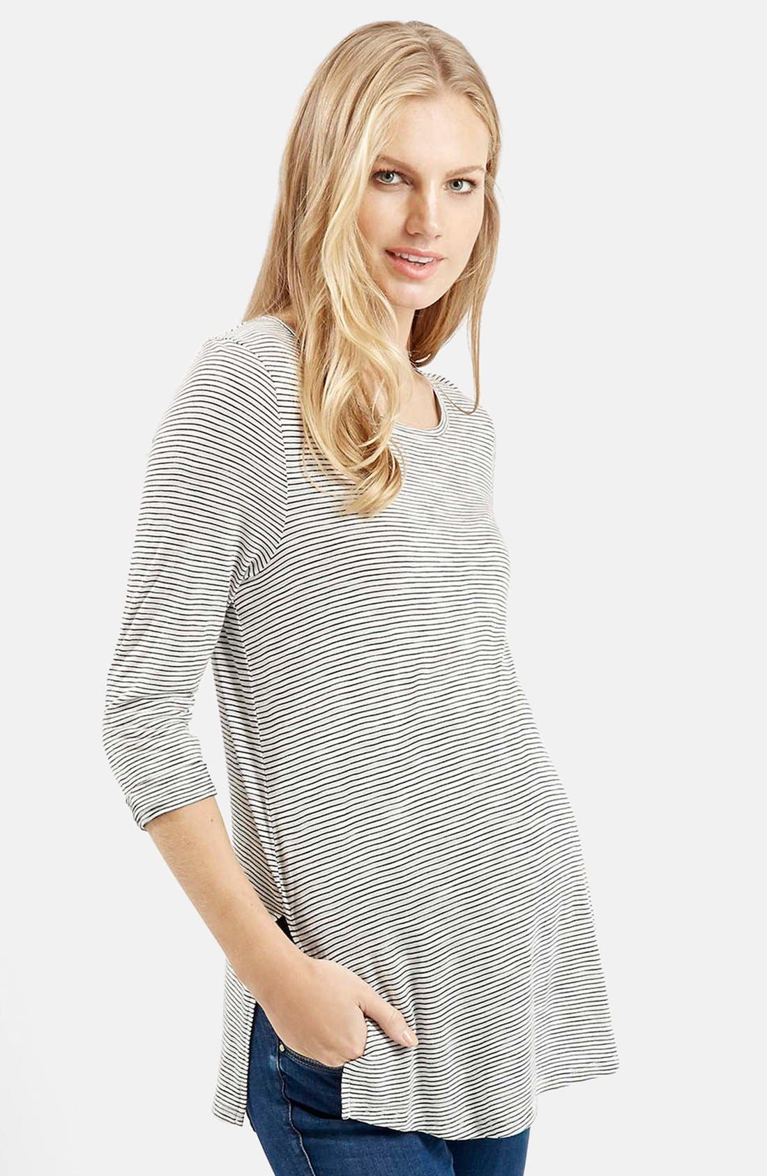 Stripe Maternity Tunic Nordstrom