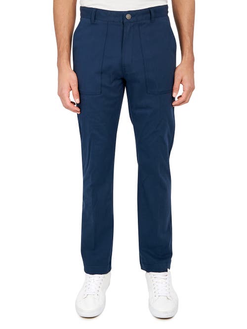 Brooklyn Brigade Solid Cotton Stretch Utility Pants in Navy 