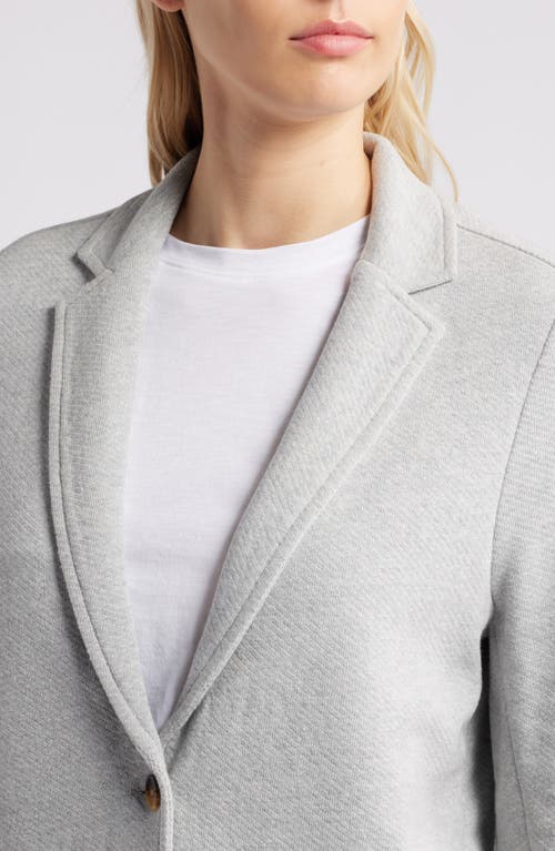 Shop Caslonr Caslon(r) Relaxed Knit Blazer In Grey Heather