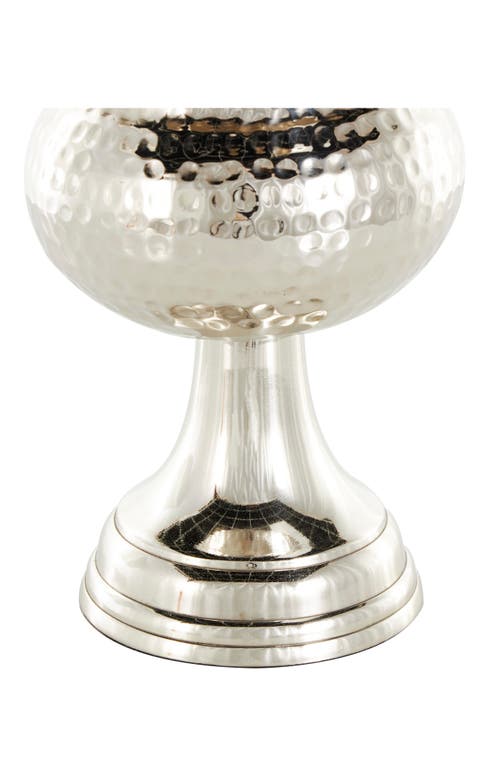 Vivian Lune Home Metal Vase In Silver