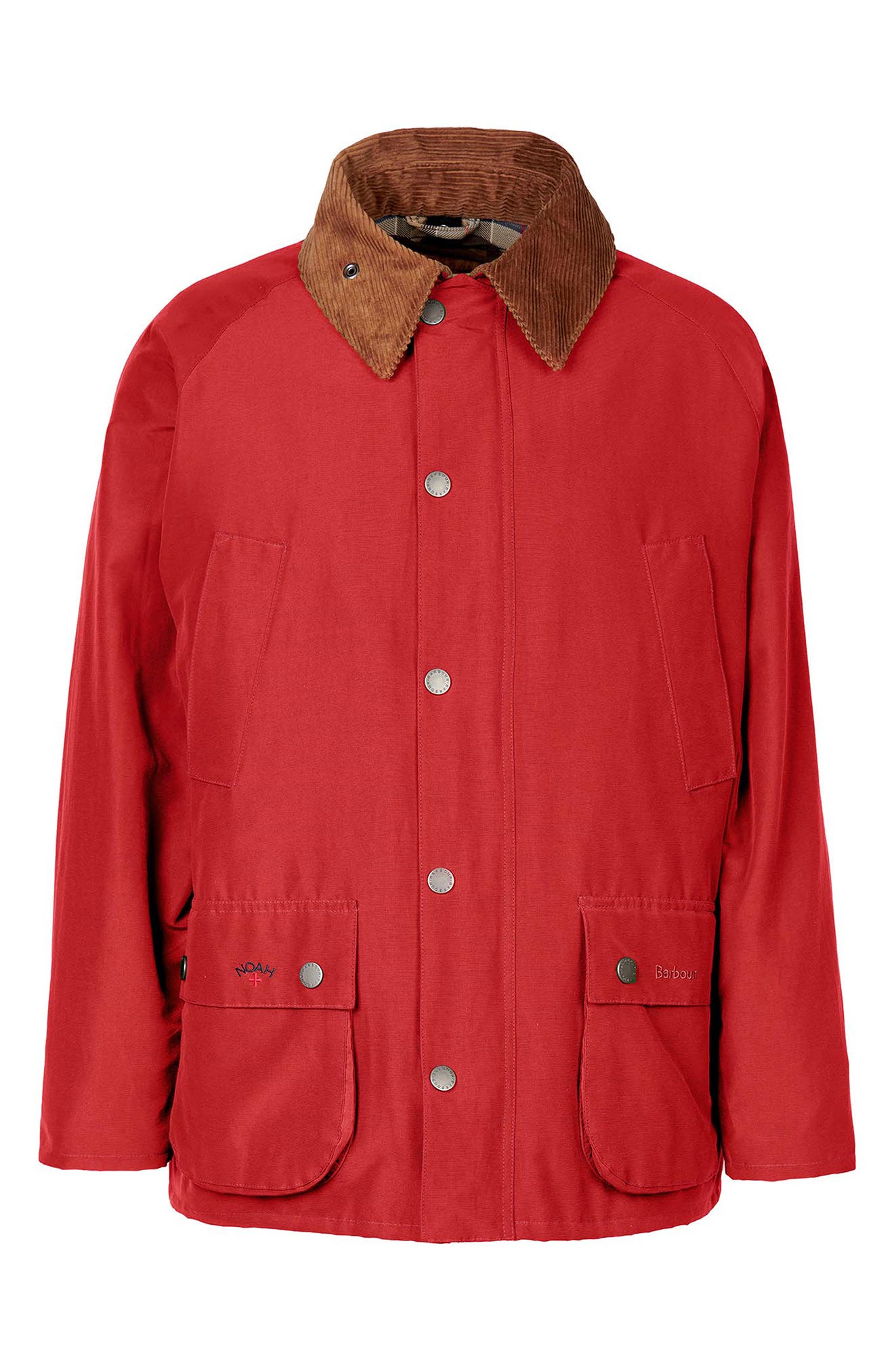 Barbour x Noah Gender Inclusive 60/40 Bedale Casual Jacket in Red 