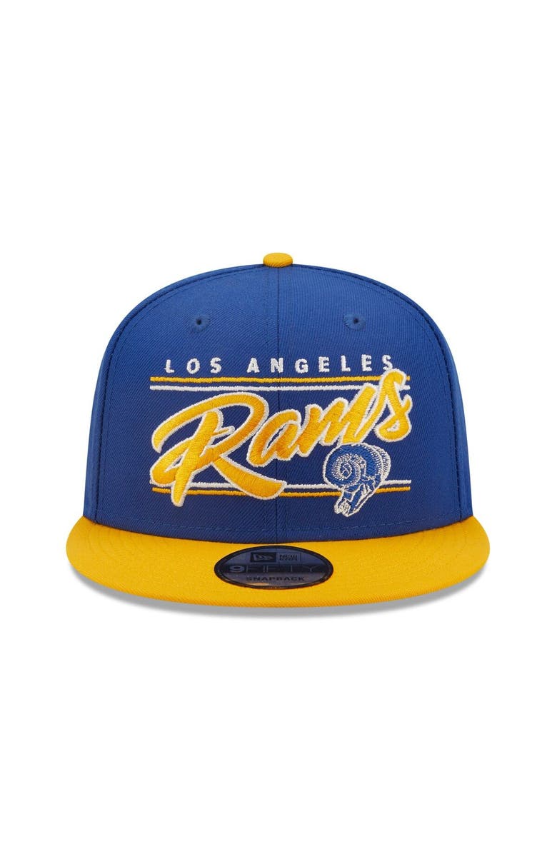 New Era Men's New Era Royal/Gold Los Angeles Rams Team Script 9FIFTY ...