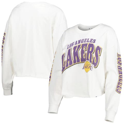 47 Brand Los Angeles Lakers Vintage Tubular T Shirt NBA Basketball White  Adult S
