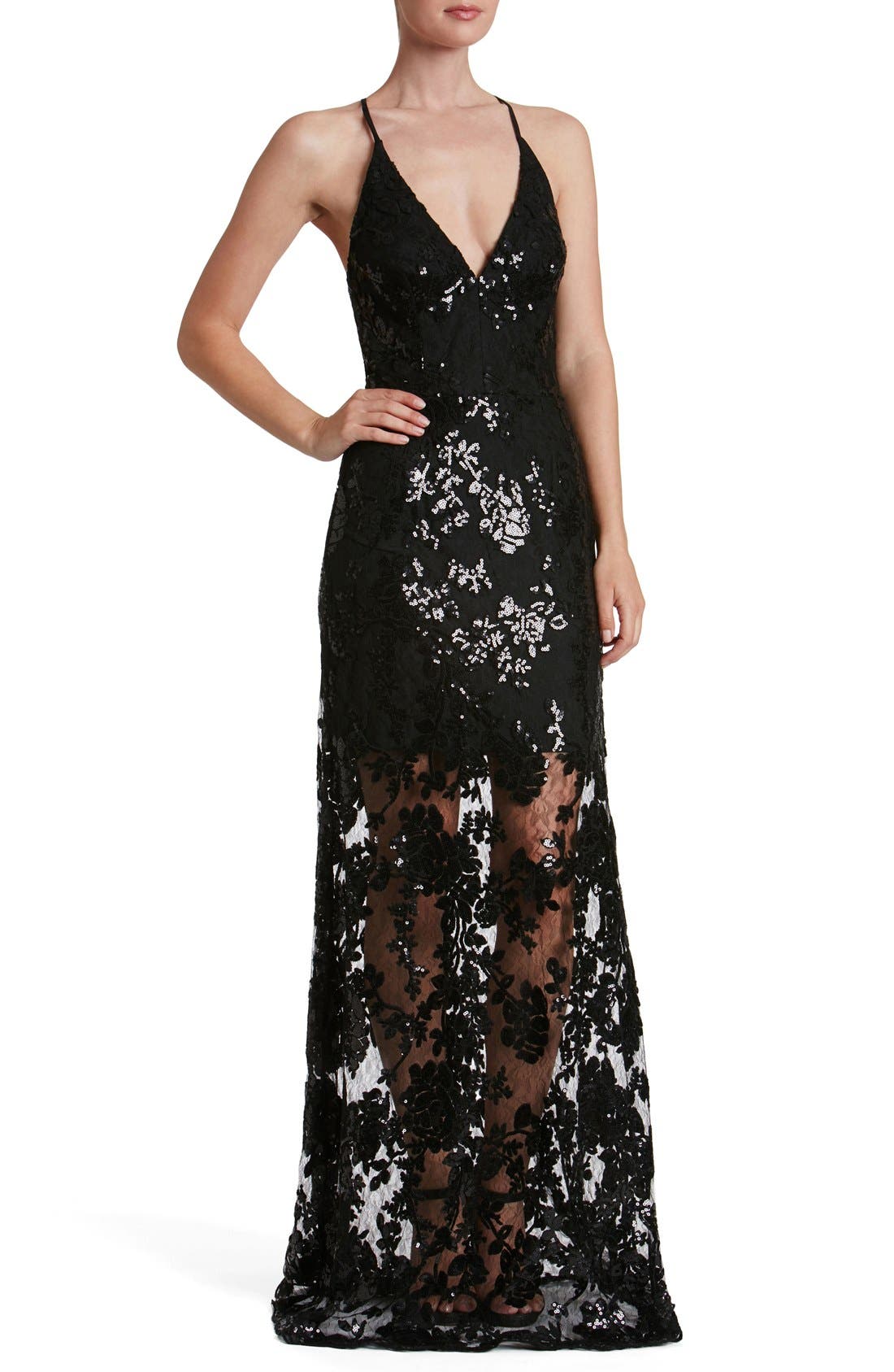 Dress the Population Vivienne Sequin Lace Gown Nordstrom