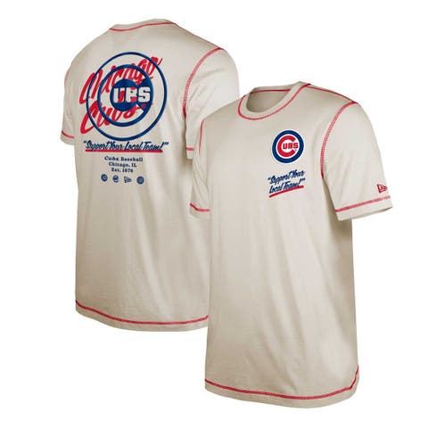 Chicago Cubs Tommy Bahama Baseball Camp Button-Up Shirt - Cream