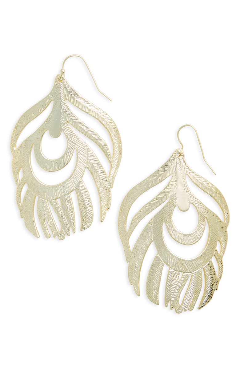KENDRA SCOTT Statement Earrings, Main, color, Gold