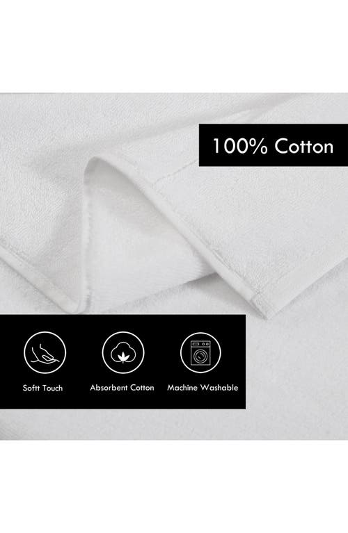 Vera Wang Modern Lux 6-piece Bath Towel, Hand Towel & Washcloth Set In White