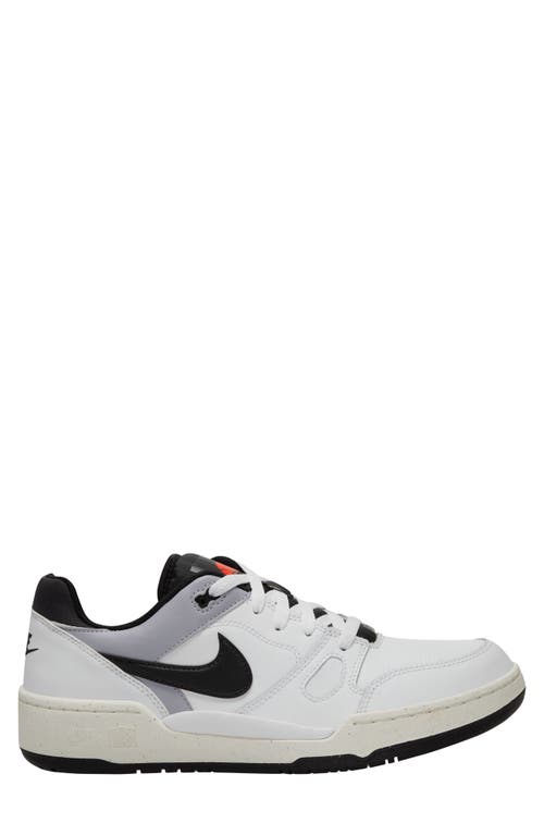Nike Full Force Lo Sneaker In White/black/pewter