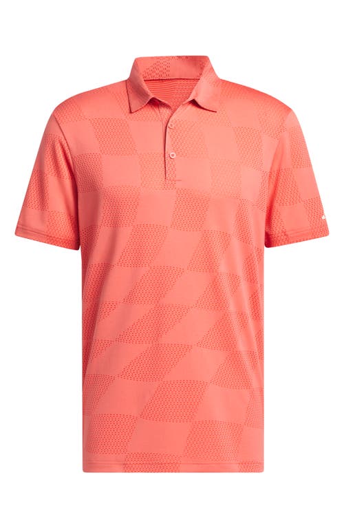 adidas Golf Ultimate365 Textured Polo Preloved Scarlet at Nordstrom,