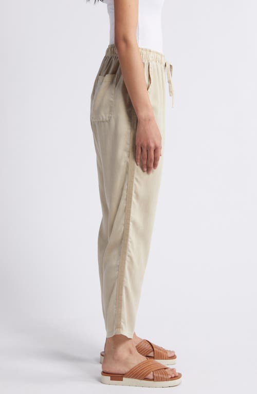 Shop Caslonr Caslon(r) Drawstring Crop Pants In Tan Oxford