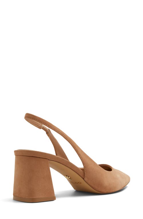 Aldo Uliana Slingback Pointed Toe Pump In Brown