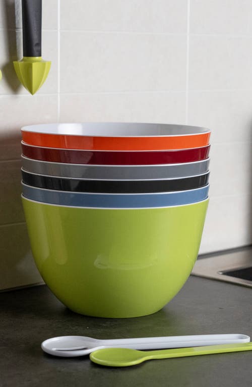 Trebonn Melamine Pile Bowl In Green