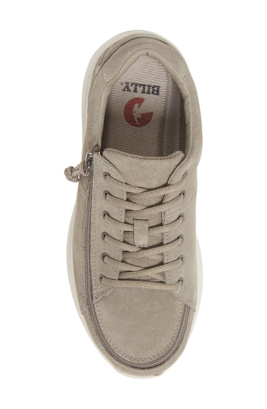 Billy Footwear Comfort Leather Lo Sneaker In Grey