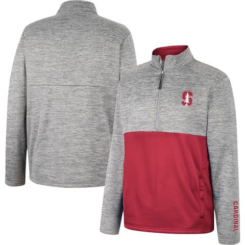 Profile Men's Red, Heather Gray St. Louis Cardinals Big and Tall Raglan  Full-Zip Track Jacket